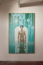 ‘oxidane’ painting by Seppe De Roo shown in the exhibition ‘Welcome to the Age of Chaos, Welcome to Entrotopia’