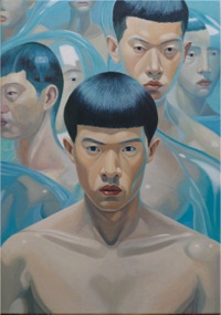 'lithium' - painting by seppe de roo - acrylic on canvas - 100 x 70 cm - 2024