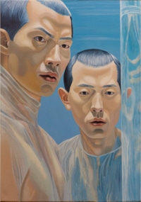 'regolith' - painting by seppe de roo - acrylic on canvas - 100 x 70 cm - 2024