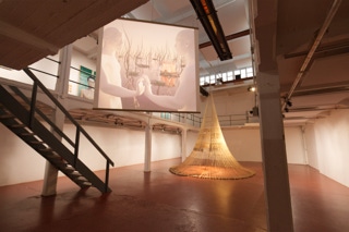 ‘Anafrodisia’ 3D rendered analog projection by Seppe De Roo shown in the exhibition ‘Welcome to the Age of Chaos, Welcome to Entrotopia!’